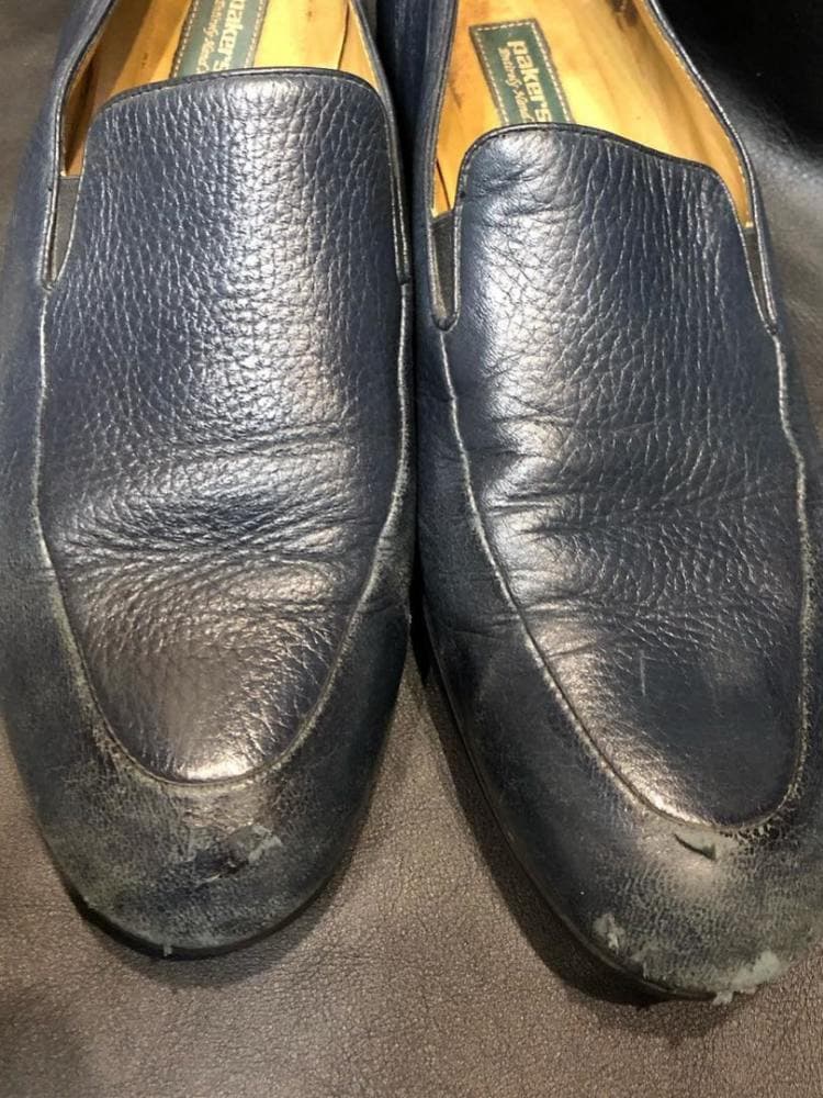 Реставрция кожаных мужских туфель