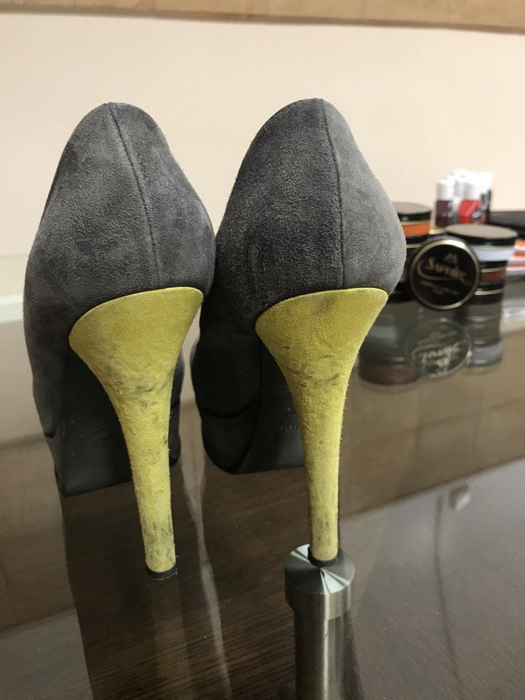 Ремонт женских замшевых туфель