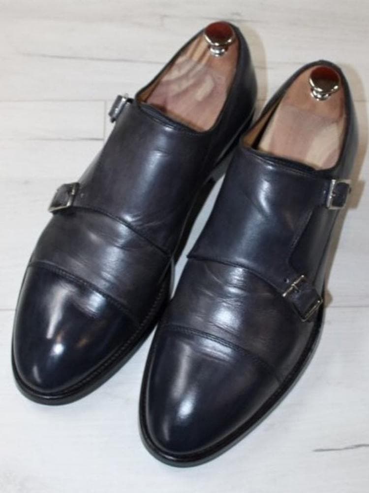 Чистка, восстановление цвета кожаных ботинок - результат