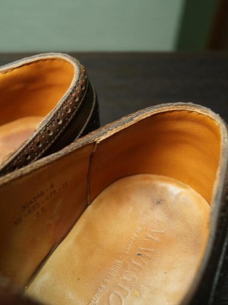 Замена кожаного задника на мужском ботинке